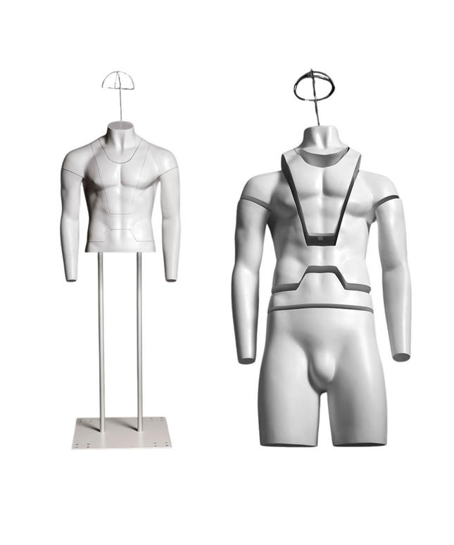 Ultimate Male Invisible Ghost Mannequin Full Body Version 3.0 (TMK-MZ-GHT-M)
