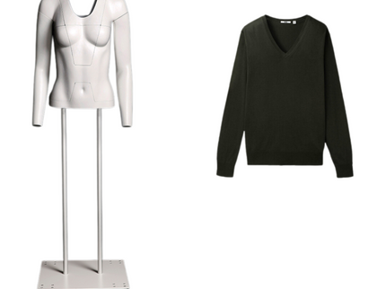 Ultimate Female Invisible Ghost Mannequin Full Body Version 3.0 (TMK-MZ-GHT-F)