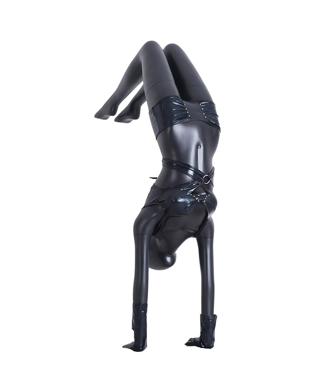 Black Female Yoga Mannequin (TMK-YOGA04BK)