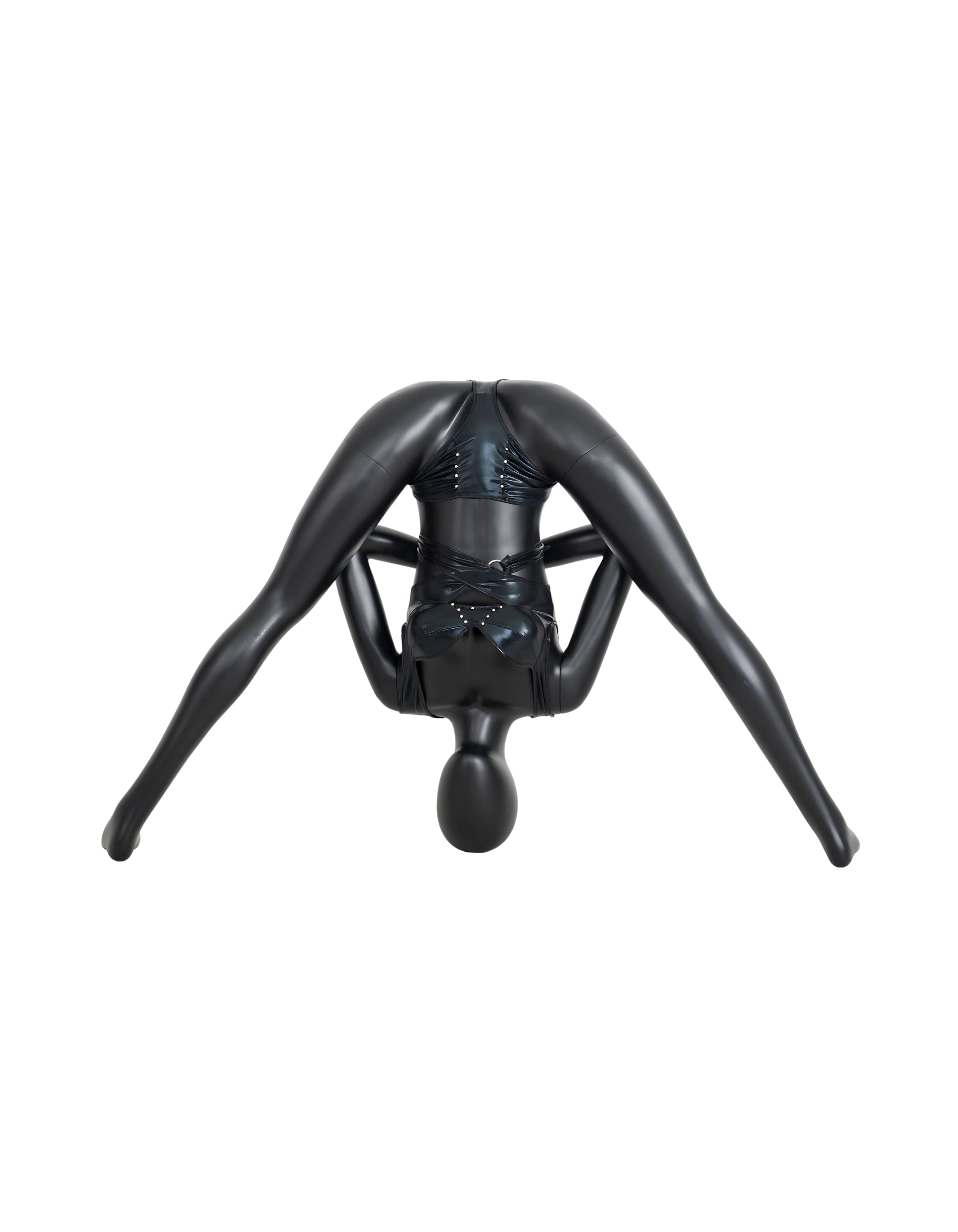 Black Female Yoga Mannequin (TMK-YOGA06BK)