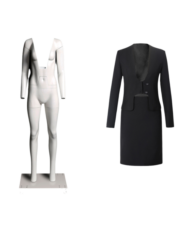Ultimate Female Invisible Ghost Mannequin Full Body Version 3.0 (TMK-MZ-GHT-F)