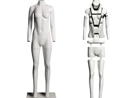 Ultimate Female Invisible Ghost Mannequin Full Body Version 3.0 (TMK-MZ-GHT-F)