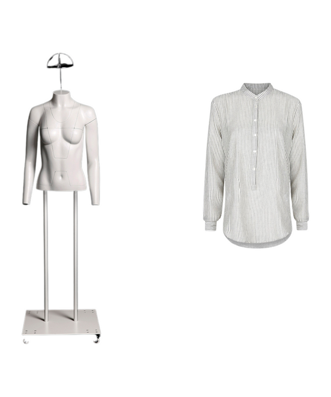 Ultimate Female Invisible Ghost Mannequin Full Body Version 3.0 (TMK-MZ-GHT-F)