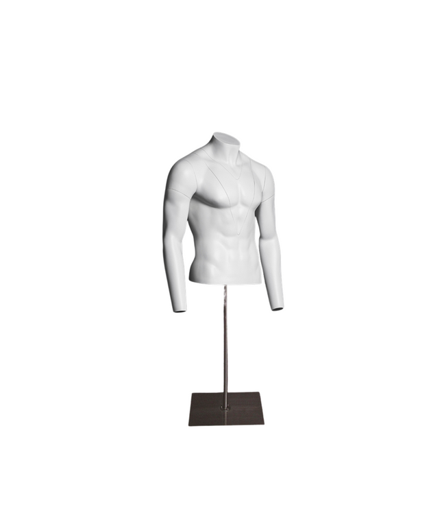 Ultimate Invisible Ghost Male Mannequin Torso (TMK-MZ-GH1/2M)