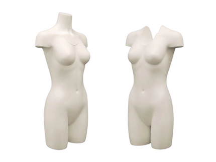 Invisible Ghost Mannequin Female Torso w/ Base (TMK-TFWIV)