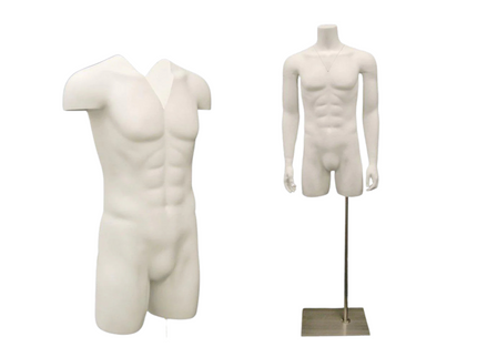 Male Torso Mannequin for Invisible Effect w/ Base (TMK-TMW-IV)