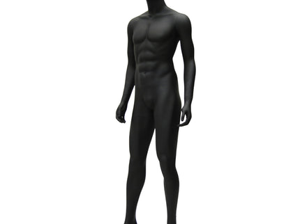 Black Male Egghead Mannequin (TMK-KM26BK2)