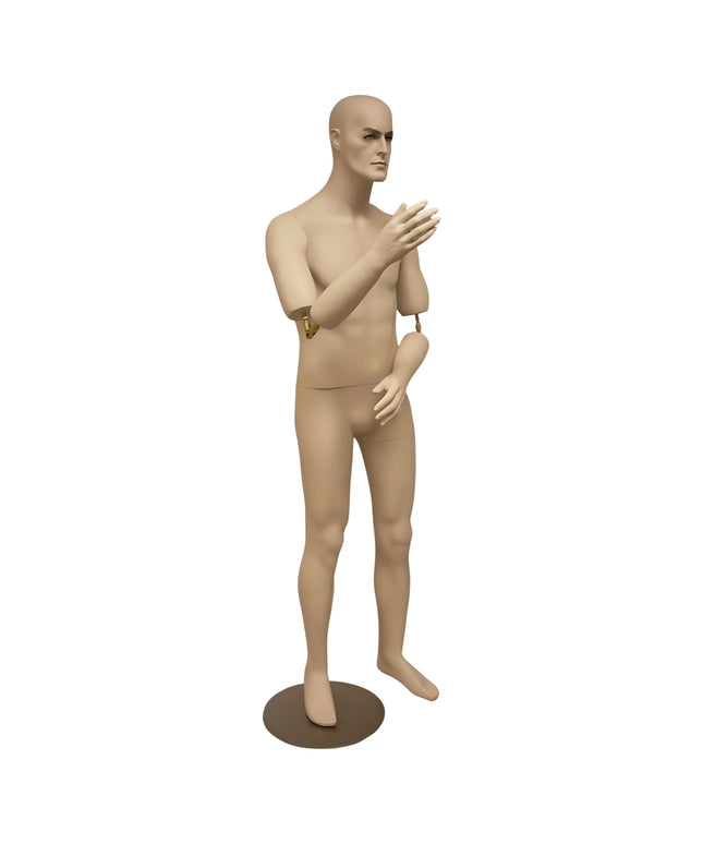 Male Realistic Mannequin with Movable Elbows Short Version (TMK-MD-BC8S)