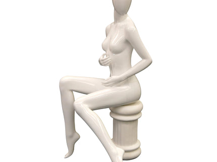 Egghead Female Sitting Mannequin (TMK-MD-C9)