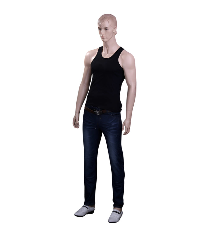 Male Realistic with Molded Hair Mannequin (TMK-MZ-WEN7)