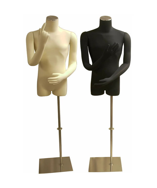 Male Pinnable Dress Form with Movable Arms (TMK-JF-M01SARM+BS-05)