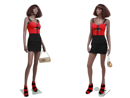 Rich Brown Finish Female Mannequin  (TMK-MZ-MYA1)