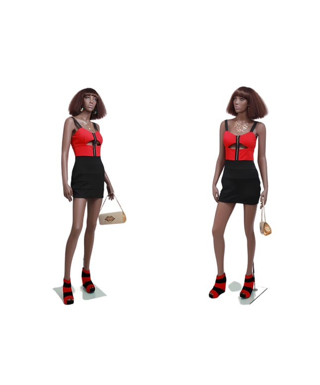 Rich Brown Finish Female Mannequin  (TMK-MZ-MYA1)