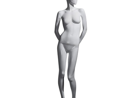Female White Standing Egghead Mannequin (TMK-MZ-OZIW2)