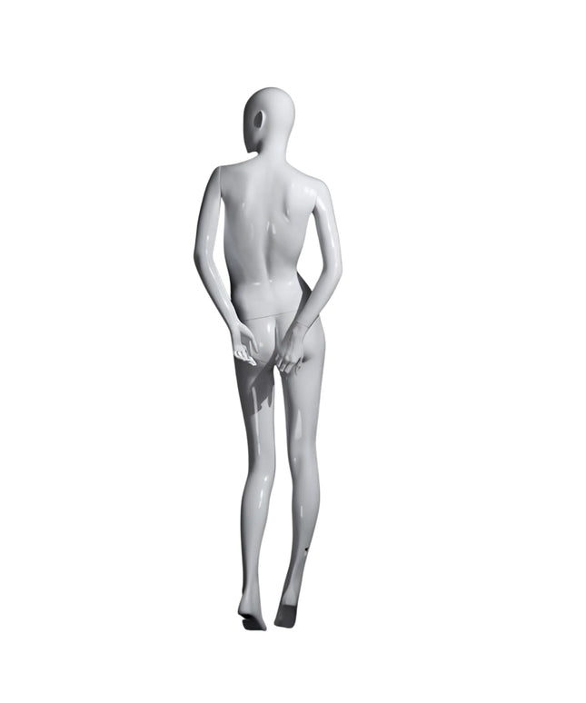 Female White Standing Egghead Mannequin (TMK-MZ-OZIW2)