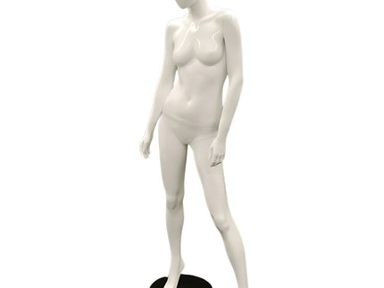 Female White Standing Egghead Mannequin (TMK-MZ-OZIW3)