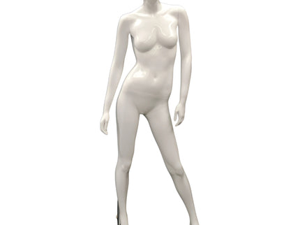 Female White Standing Egghead Mannequin (TMK-MZ-OZIW3)