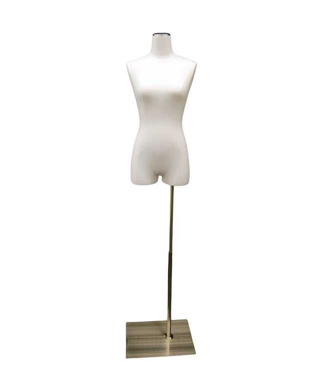 Female Pure White Linen Dress Form (TMK-JF-F1WL)