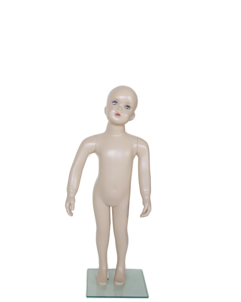 Realistic toddler mannequin with face makeup in skin tone, size 2T/3T, CB3-FT