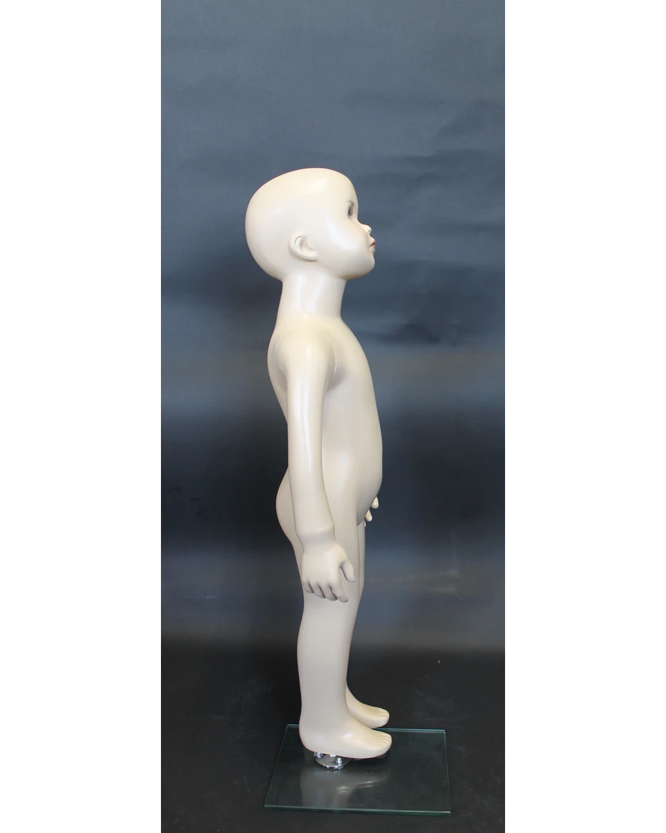 Realistic toddler mannequin with face makeup in skin tone, size 2T/3T, CB3-FT