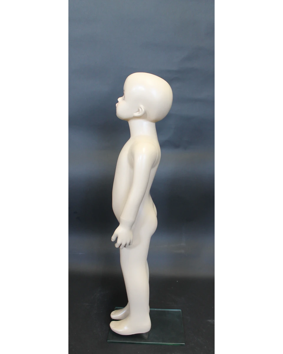 Realistic toddler mannequin with face makeup in skin tone, size 2T/3T, CB3-FT