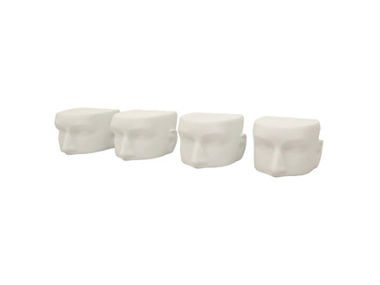 White Head Display For Sunglasses Set of 4 (TMK-MD-M/FFACE-WH)