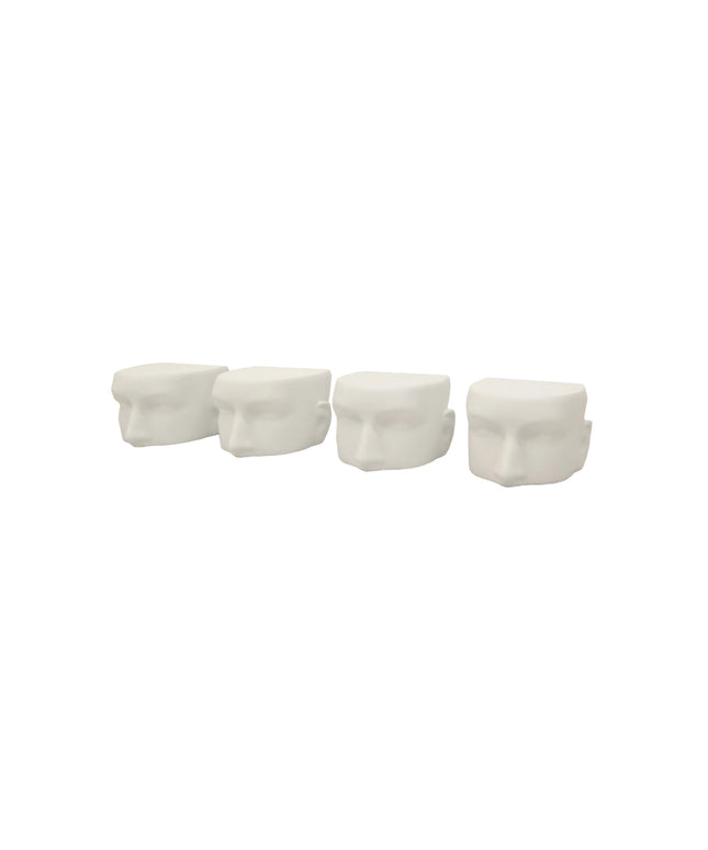 White Head Display For Sunglasses Set of 4 (TMK-MD-M/FFACE-WH)