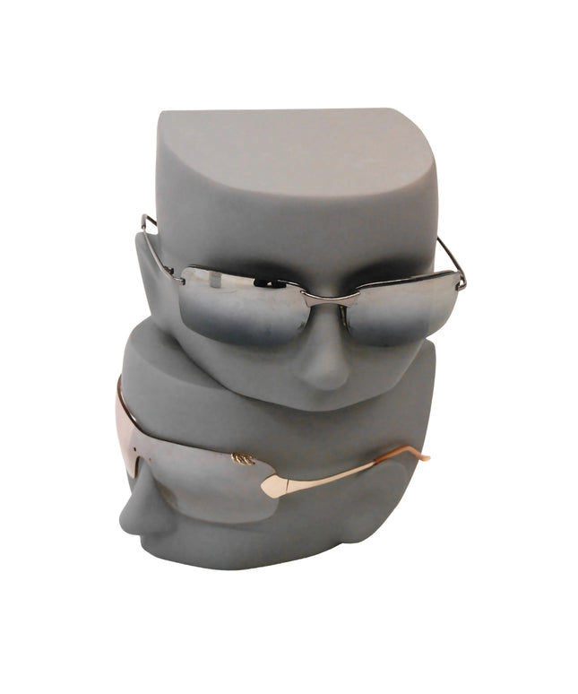 Gray Head Display For Sunglasses Set of 4 (TMK-MD-FFACE-G)