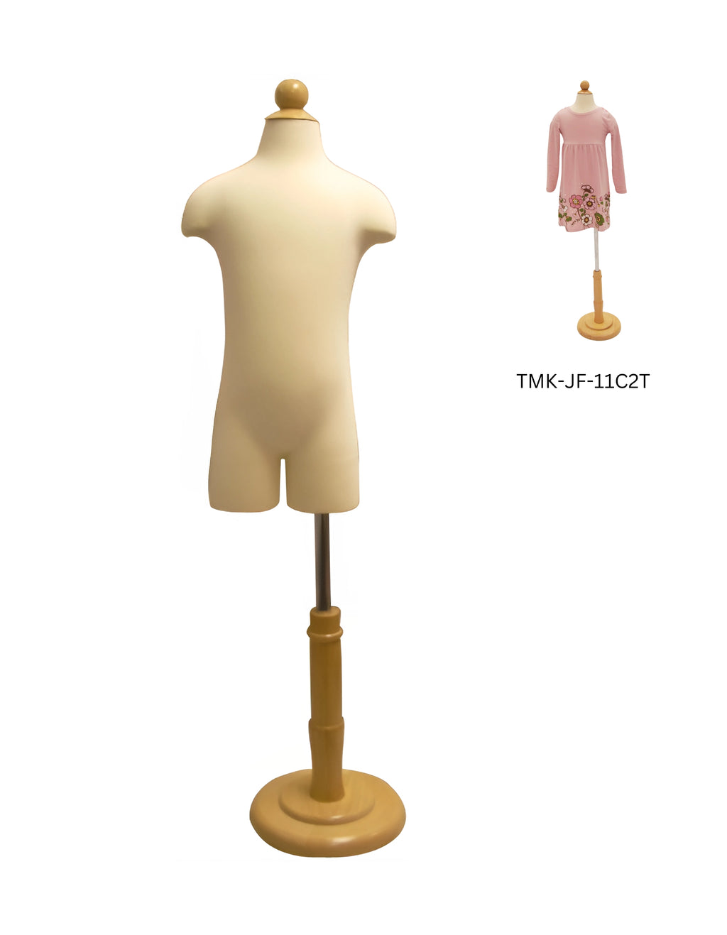 3/4 Dress Form Display - Child (TMK-JF-JF11C)