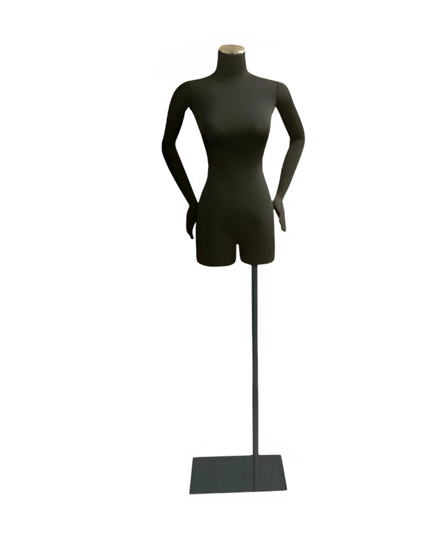 Female Pinnable Dress Form with Movable Arms (TMK-JF-F01SARM+BS-05)