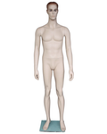 Small-size realistic male mannequin with face makeup in flesh tone, RO1-FT