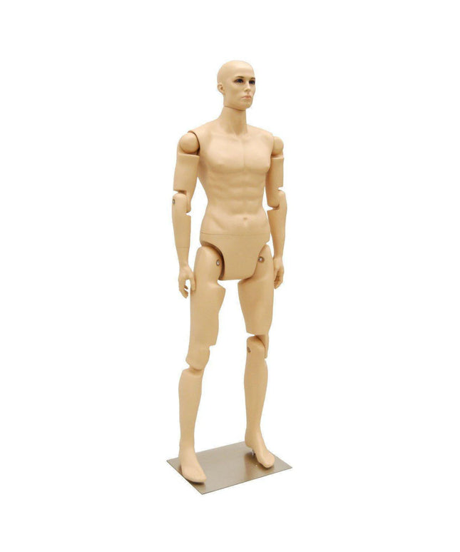 6 ft Posable Mannequin - Male (TMK-MD-Z-MFXF)