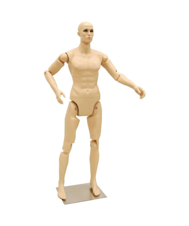 6 ft Posable Mannequin - Male (TMK-MD-Z-MFXF)