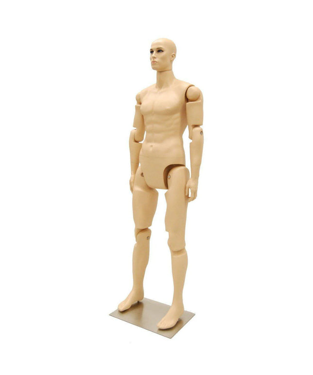 6 ft Posable Mannequin - Male (TMK-MD-Z-MFXF)