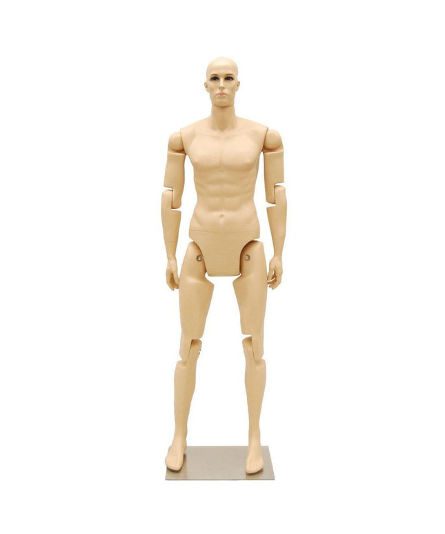 6 ft Posable Mannequin - Male (TMK-MD-Z-MFXF)