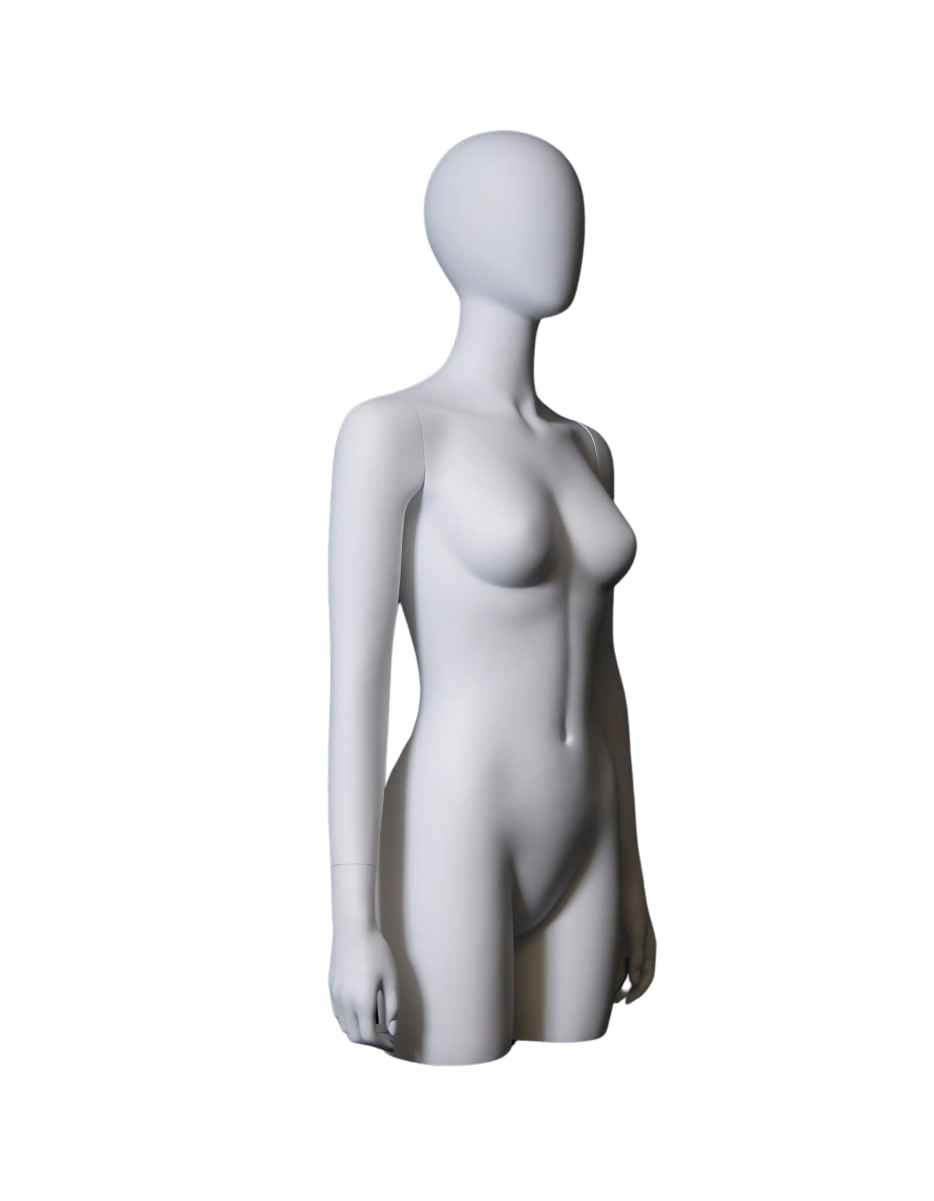 Female Egghead Mannequin Torso With Base (TMK-MD-TFWEG)