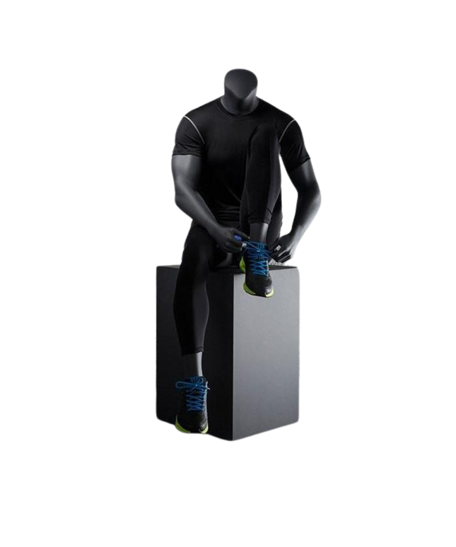 Athletic Headless Male Sitting Mannequin (TMK-MZ-NI-5)