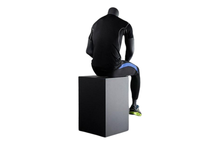 Athletic Headless Male Sitting Mannequin (TMK-MZ-NI-5)