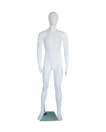 Male Egghead Mannequin TMM-SFM25E-WT