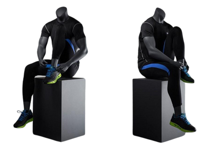 Athletic Headless Male Sitting Mannequin (TMK-MZ-NI-5)