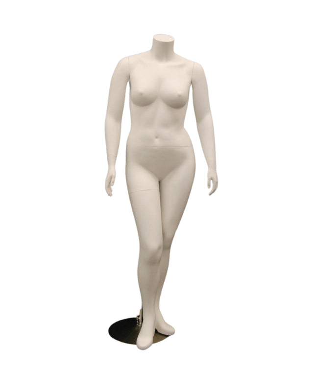 Plus Size Female Display Mannequin - No Head (TMK-MD-PLUSBW2)