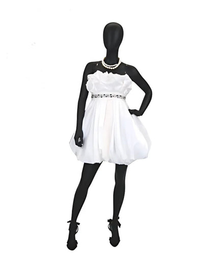 Black Female Egghead Mannequin TMM-GF12BK