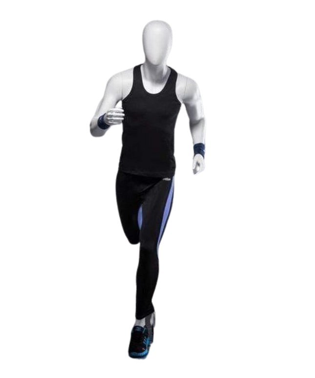 Athletic White Male Running Mannequin (TMK-MZ-PB5W2)
