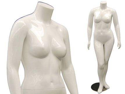 Plus Size Female Display Mannequin - No Head  (TMK-MD-NANCYBW1S)