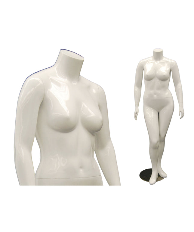 Plus Size Female Display Mannequin - No Head  (TMK-MD-NANCYBW1S)