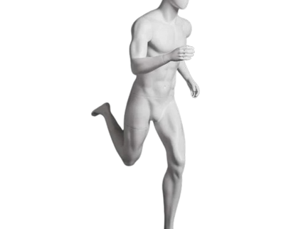 Athletic White Male Running Mannequin (TMK-MZ-PB5W2)