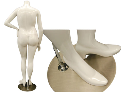 Plus Size Female Display Mannequin - No Head (TMK-MD-NANCYBW3S)