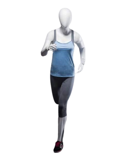 Athletic White Female Running Mannequin TMM-PB4W2