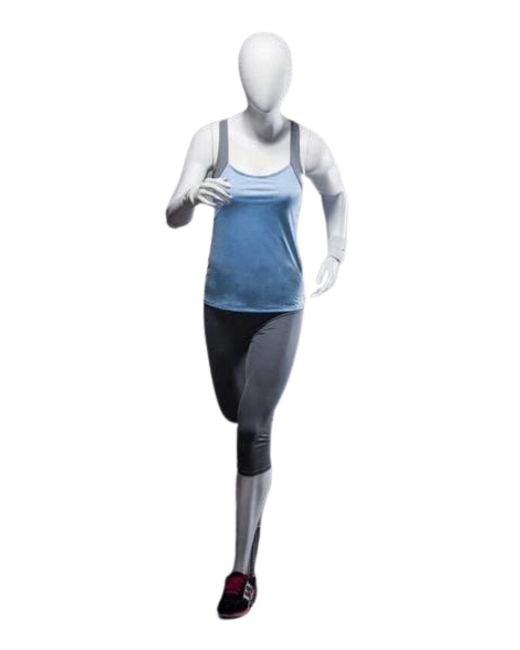 Athletic White Female Running Mannequin  (TMK-MZ-PB4W2)