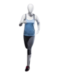 Athletic White Female Running Mannequin  (TMK-MZ-PB4W2)